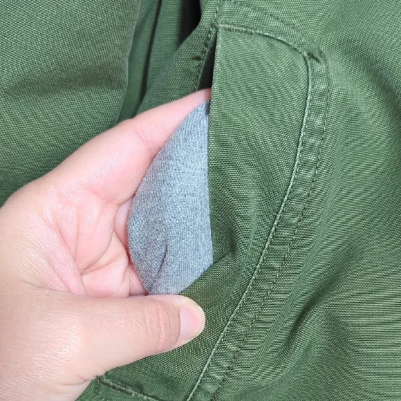 Vtg L.L. Bean Women's Adirondack Chore Barn Coat Corduroy Collar Forest Green Lg - Picture 6 of 15